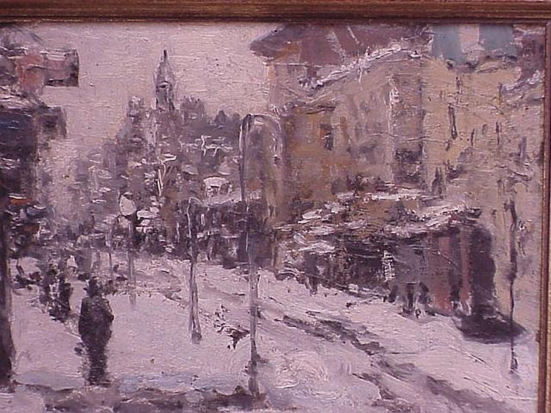 Fredrick Wagner Pennsylvania impressionist winter view