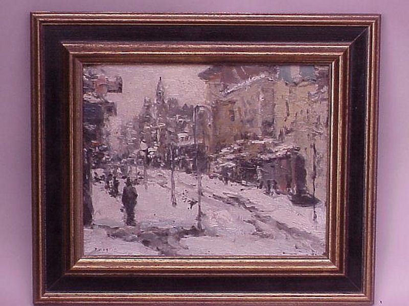 Fredrick Wagner Pennsylvania impressionist winter view