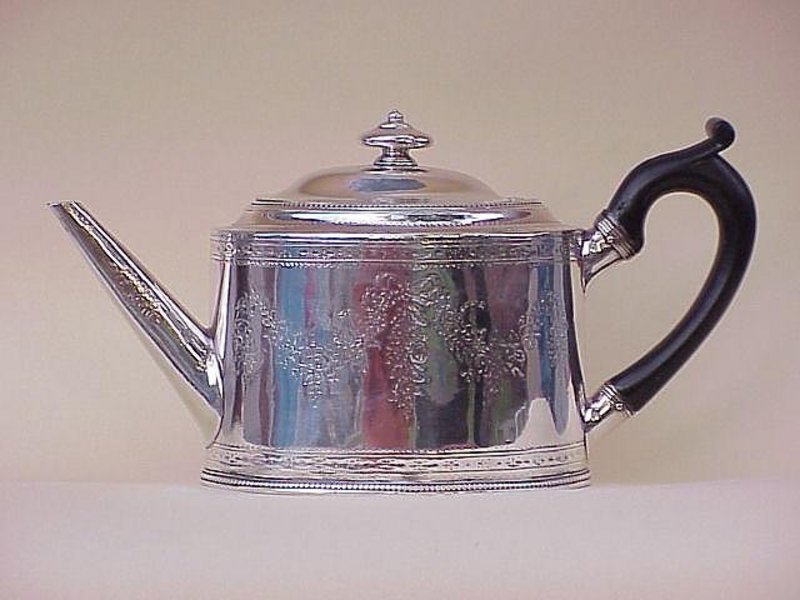 Georgian Sterling Tea Pot Hester Bateman London 1780