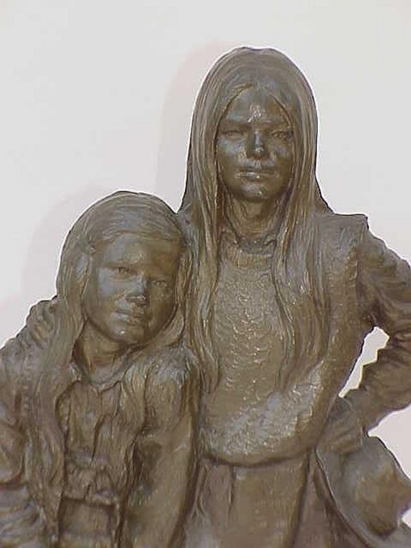 &quot;Cow Girls&quot; Bronze By Edward Fraughton Western artist