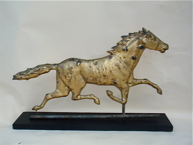 American Folk Art antique Running horse weathervane