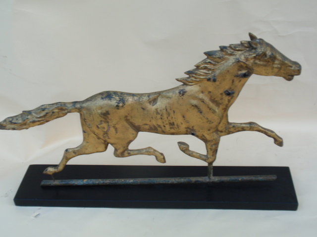 American Folk Art antique Running horse weathervane