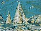 Wayne Thiebaud Coronado color Lithograph 1956 5/15 Rare