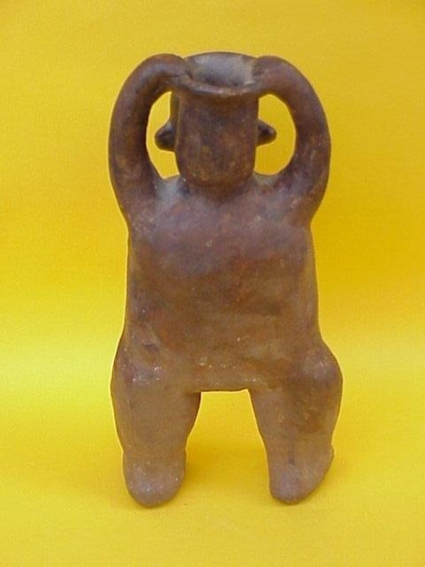 Pre Colombian pottery figure Nayarit Standing Man