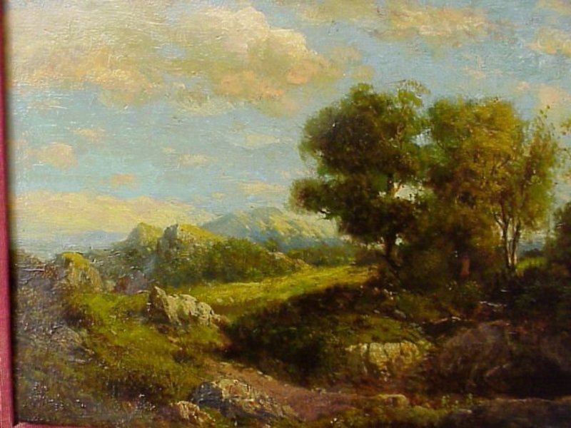 Julian Rix Early California Mt. Tamalpias landscape oil