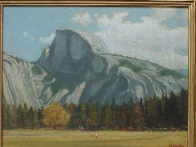 Yosemite Half Dome California impressionist  V. Seward