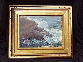 Carmel California impressionist seascape Clyde Scott