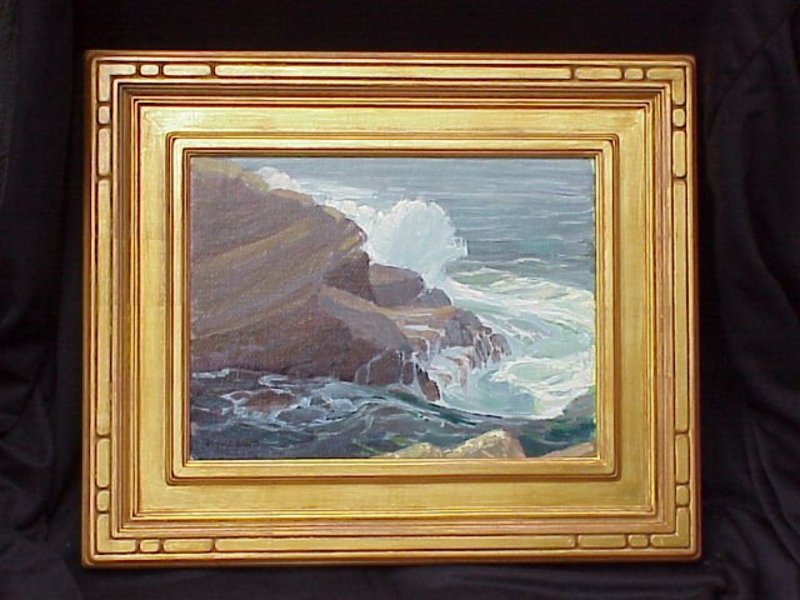 Carmel California impressionist seascape Clyde Scott