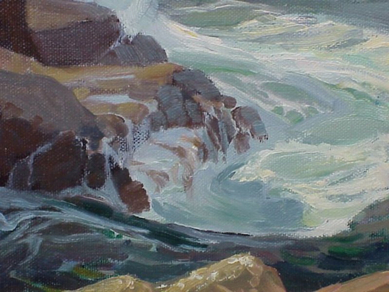 Carmel California impressionist seascape Clyde Scott