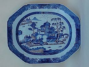 Chinese Canton export porcelain platter circa 1840