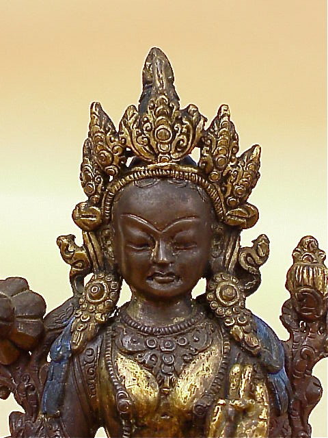 Tibetan Tara Buddha bronze late 19 century