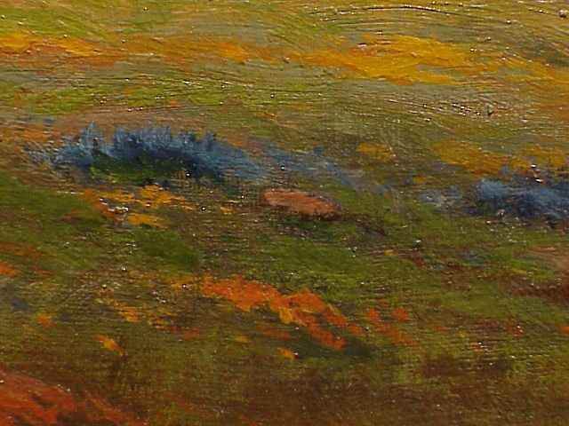 California Impressionist Landscape poppies Angel Espoy