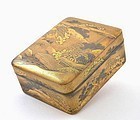 Meiji Japanese Silver Makie Lacquer Box