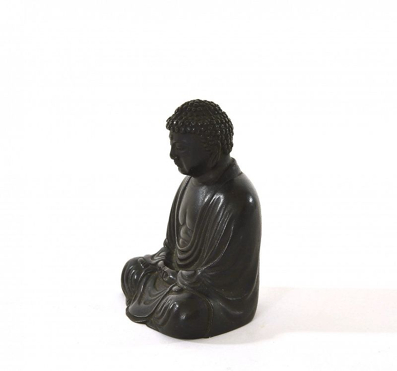 1930's Japanese Bronze Seated Amita Buddha