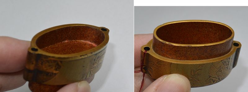 19C Japanese Makie Lacquer 5 Case Inro Sailboat Ship