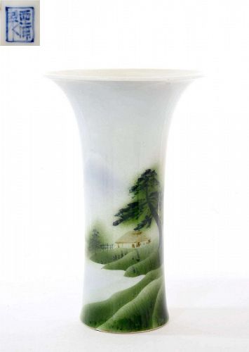 1920's Japanese Nishiura Studio Porcelain Vase Sg
