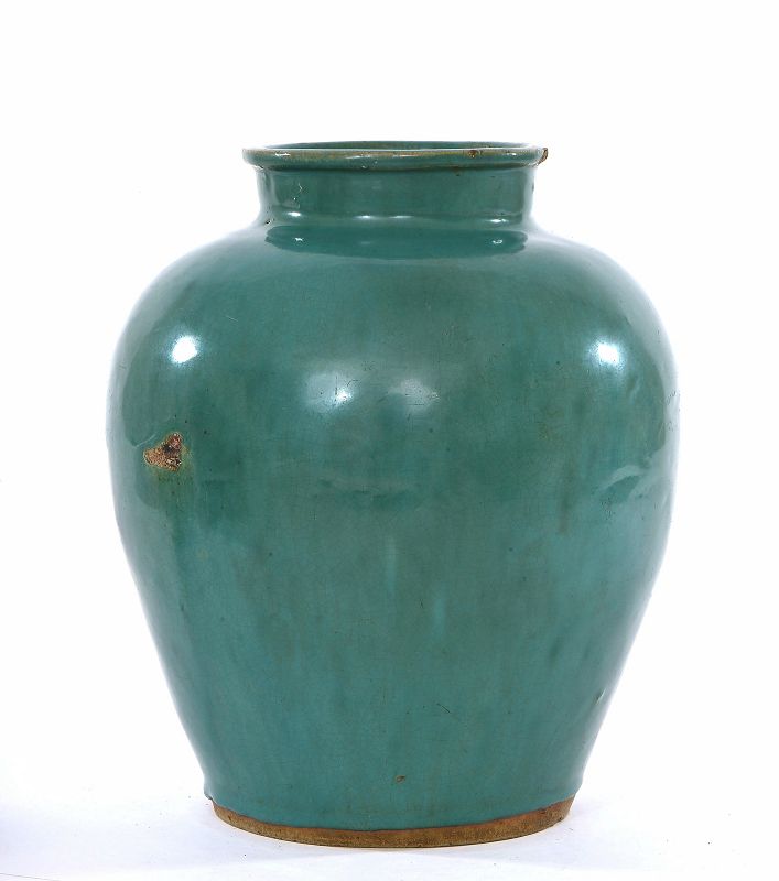 18C Chinese Shíwan Junyao Pottery Jar Pot Vase 石灣窯