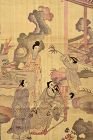 19C Chinese Silk Embroidery Textile Kesi Kossu Panel Tapestry  Figure