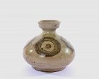 12C Korean Koryeo Dynasty Iron Decorative Celadon Stoneware Oil Bottle