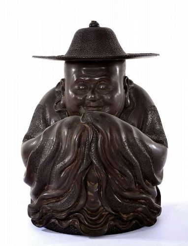1930's Chinese Fuzhou Fujian Foochow Lacquer Buddha Figure