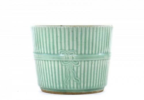 Old Chinese Incised Celadon Glaze Porcelain Planter