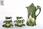 9 pieces Japanese Shofu Katei Studio Egret Porcelain Tea Set Teapot