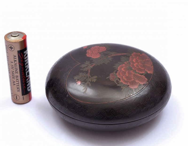 18C Chinese Cinnabar Lacquer Carved Carving Scholar Box Flower