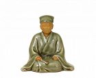 Japanese Studio Celadon Glaze Porcelain Okimono Figure Ito Tozan 陶山