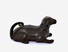 16C Chinese Bronze Dog Shaped Scholar Water Dropper