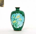 1900’s Japanese Kawaguchi Bunzaemon Cloisonne Mini Vase Mk