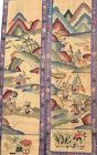 1900's Silk Embroidery Textile Kesi Kossu Panel Tapestry War Scene
