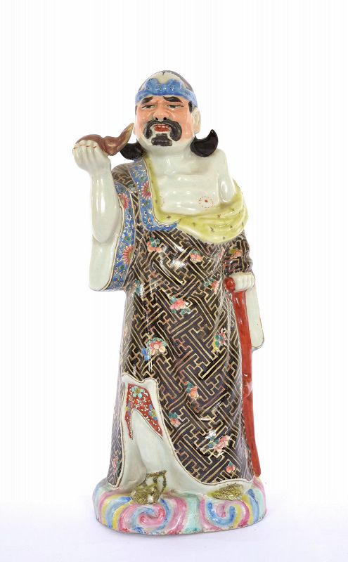 1900's Chinese Famille Rose Porcelain 8 Immortal God Figure Figurine
