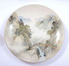 1910's Japanese Noritake Nippon Plate River Scene Mk Toki Kaisha