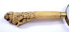 19C Japanese Stag Antler Deer Horn Carved Handle Magnifying Glass