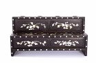 1900's Chinese Mother of Pearl Inlaid Hardwood Opium Pipe Bowl Stand