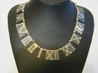 Margot de Taxco Silver Numbers Necklace
