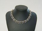 Fred Davis Mexican Silver & Amethyst Necklace circa 1930's Classic