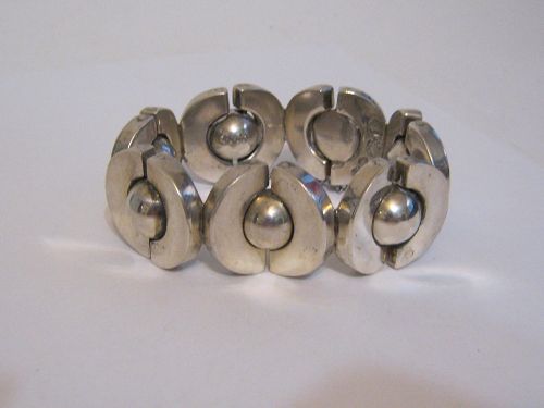 Antonio Pineda Taxco Mexico 970 Silver Spheres Bracelet Modernist