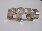 Antonio Pineda Taxco Mexican 970 Silver Bracelet 85 Grams 8" Long