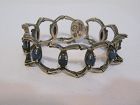 Antonio Pineda Taxco Mexican 970 Silver & Stone Bracelet Unique