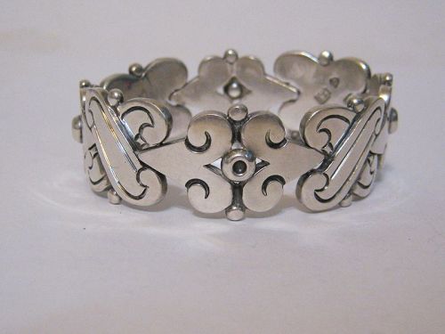 Hector Aguilar Taxco Mexican Silver Fertility Bracelet 940 Silver