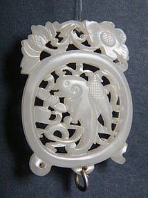 18th Century White Jade Pendant - probably Qianlong