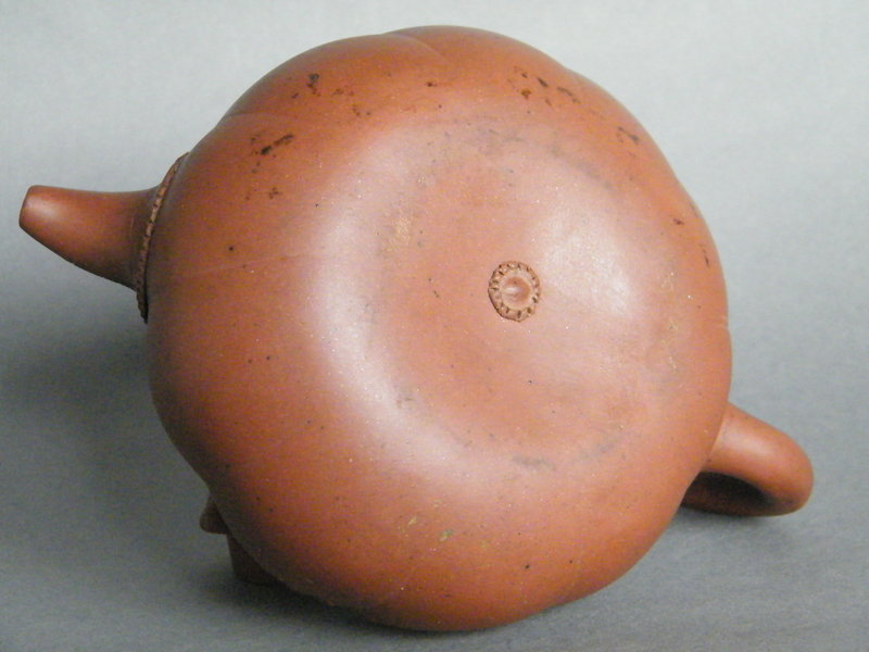 Pumpkin Shaped Yixing Teapot - 18th or 19th Century
