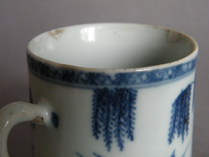 18C Blue &amp; White Export Coffee Can - Yongzheng Qianlong