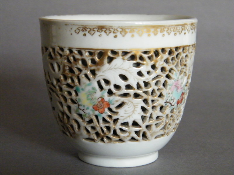 18th Century Reticulated Cup Qianlong Reign (1736-1795)