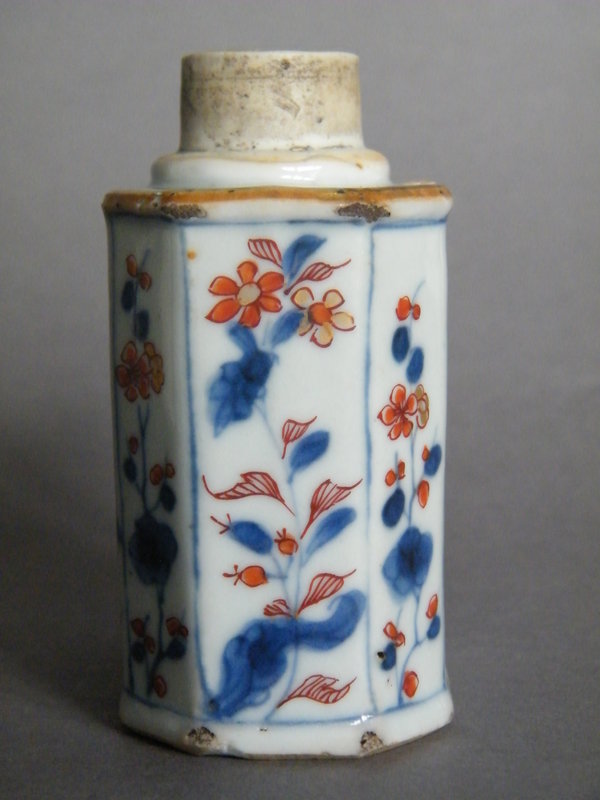 Early 18C Chinese Imari Export Tea Cannister c1723-1735