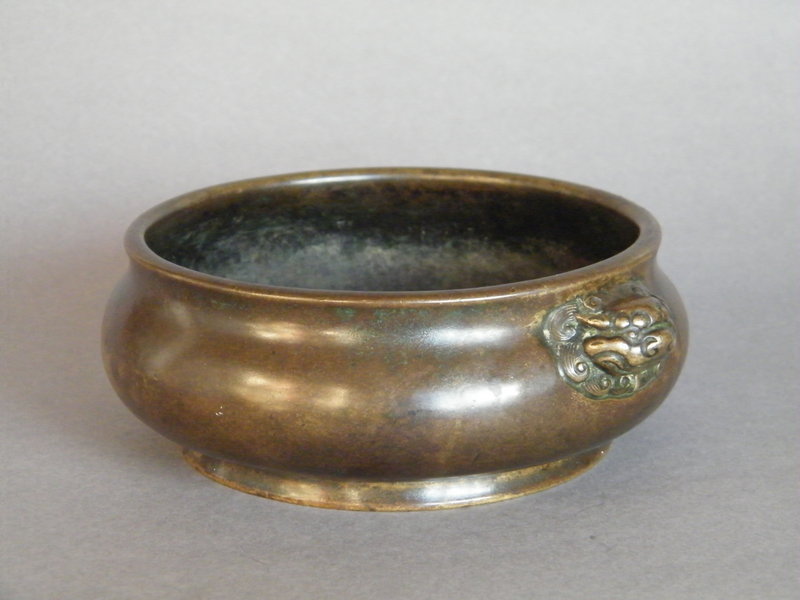 16th/17th Cent Ming Dynasty Bronze Censer Xuande Mark