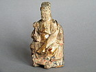 Small Wood Carving of Official,  Ming Dynasty 1368-1644