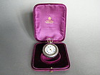 Cased French Ladies Silver Pocket Watch c1890-1910