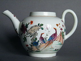 Fine & Rare 18th Century Liverpool Porcelain Teapot